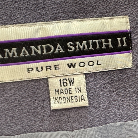 Vintage Lavender Wool Single-Breasted Blazer - Picture 2 of 10